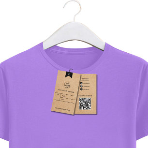 Custom Business Logo Clothing Label Price Tag