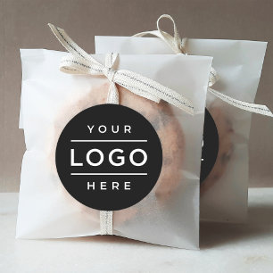 Custom Business Logo Company Branded Classic Round Sticker