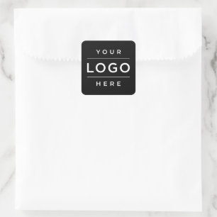 Custom Business Logo Company Branded Square Sticker