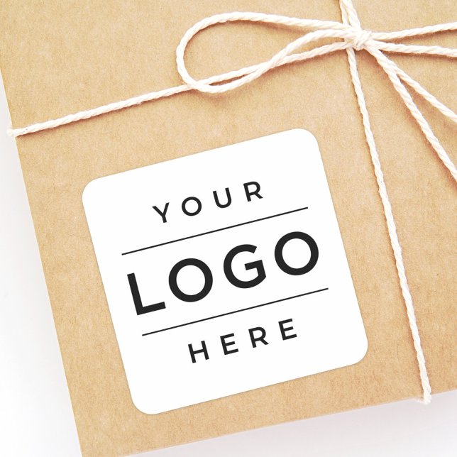 Custom Business Logo Company Branded Square Sticker (Creator Uploaded)
