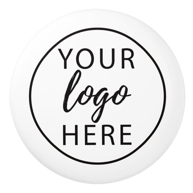 Custom Business Logo Company Ceramic Knob (Front)
