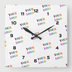 Custom Business Logo Company Clock Template