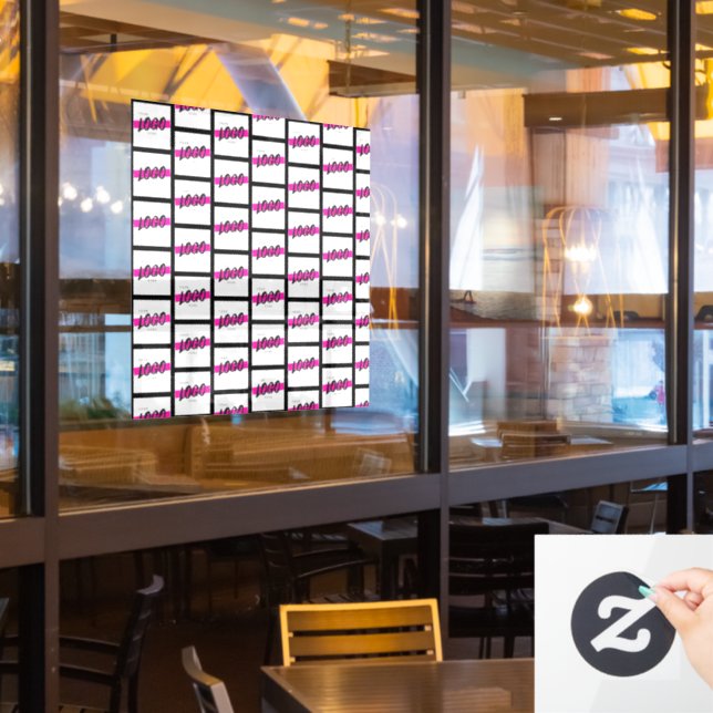 Custom Business Logo Company Corporate Promotional Window Cling (Restaurant Window)