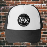 Custom Business Logo Company Employee Staff Black Trucker Hat<br><div class="desc">Feel free to personalize and customize this custom business logo company employee staff black trucker hat. Edit options are available.</div>