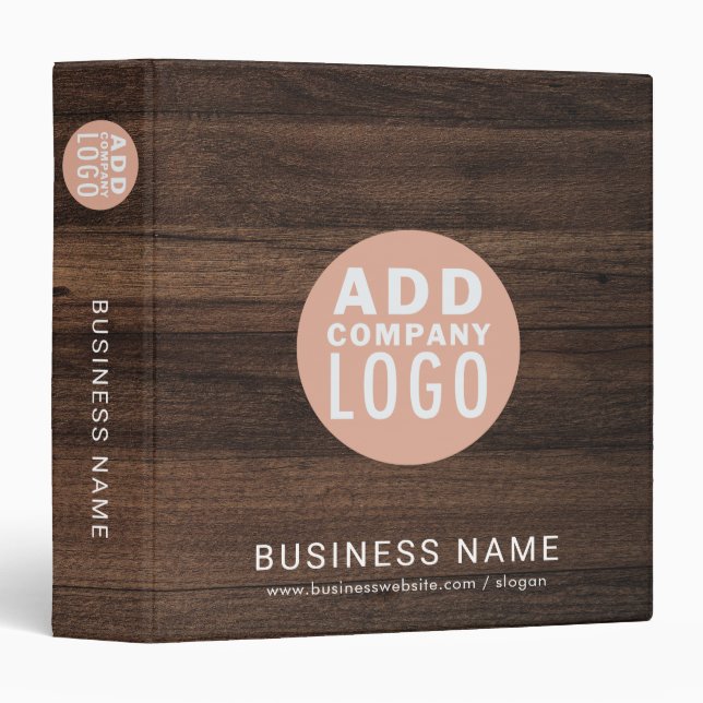 Custom Business Logo Company Employees Binder (Front/Spine)