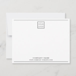 Custom Business Logo Company Name Black Border Card