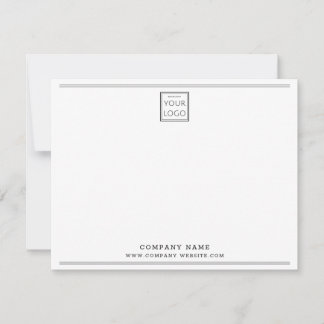 Custom Business Logo Company Name Black Border Card