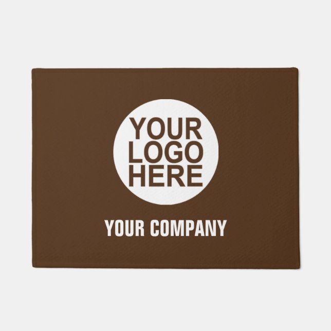 Custom Business Logo Company Or Slogan Doormat (Front)