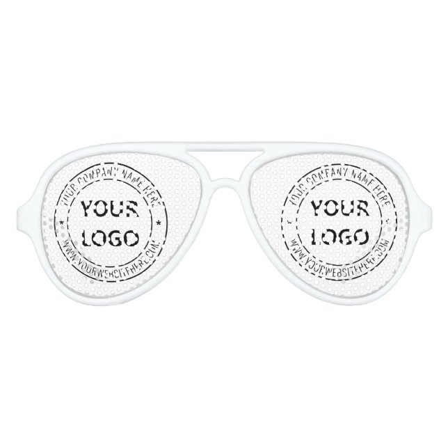 Custom Business Logo Company Party Sunglasses (Front)