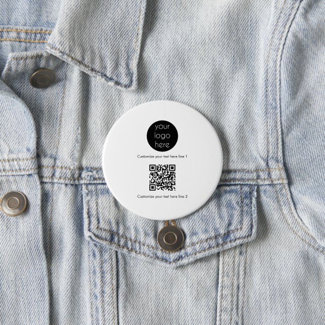Custom Business Logo Company Promotional  3 Inch Round Button (In Situ)