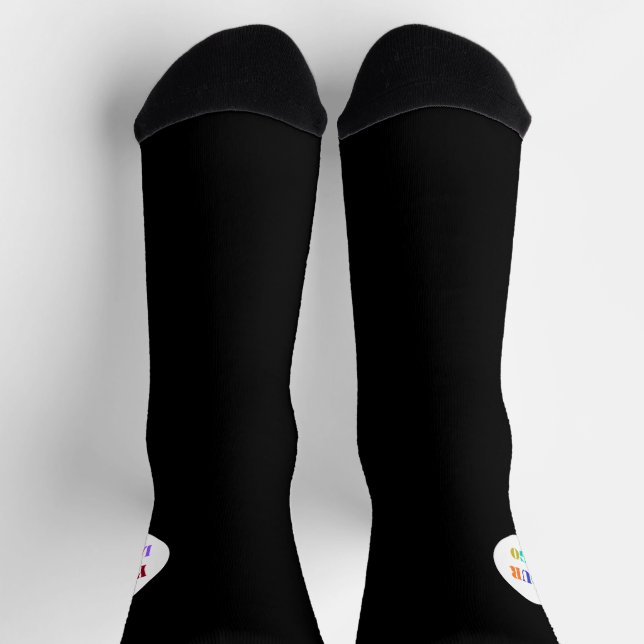 Custom Business Logo Company Socks - Your Colours (Top)