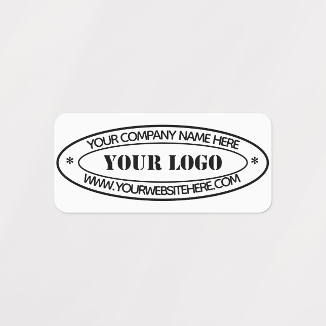 Custom Business Logo Company Stamp - Personalized  (Design 1)