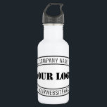 Custom Business Logo Company Stamp - Personalized  532 Ml Water Bottle<br><div class="desc">Custom Business Logo Company Stamp - Personalized Website - Text Promotional Professional Customizable Stamp Gift - Add Your Logo - Image / Name - Company / Website - Information - Resize and move or remove and add elements / text with customization tool. Choose / add your colour !</div>