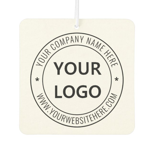 Custom Business Logo Company Stamp - Personalized  Air Freshener (Front)