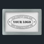 Custom Business Logo Company Stamp - Personalized  Belt Buckle<br><div class="desc">Custom Business Logo Company Stamp - Personalized Website - Text Promotional Professional Customizable Stamp Gift - Add Your Logo - Image / Name - Company / Website - Information - Resize and move or remove and add elements / text with customization tool. Choose / add your colour !</div>