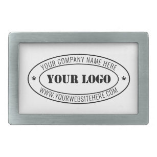 Custom Business Logo Company Stamp - Personalized  Belt Buckle