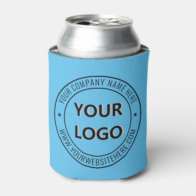 Custom Business Logo Company Stamp Personalized Can Cooler (Can Front)