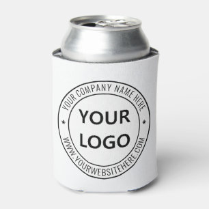 Custom Business Logo Company Stamp - Personalized  Can Cooler
