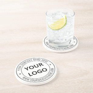Custom Business Logo Company Stamp - Personalized  Coaster