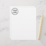 Custom Business Logo Company Stamp - Personalized  Letterhead<br><div class="desc">Custom Business Logo Company Stamp - Personalized Website - Text Promotional Professional Customizable Stamp Gift - Add Your Logo - Image / Name - Company / Website - Information - Resize and move or remove and add elements / text with customization tool. Choose / add your colour !</div>