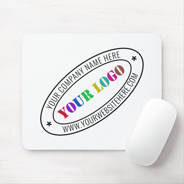 Custom Business Logo Company Stamp - Personalized  Mouse Pad (With Mouse)