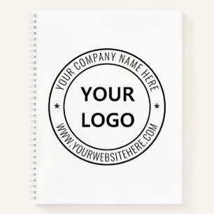 Custom Business Logo Company Stamp - Personalized  Notebook