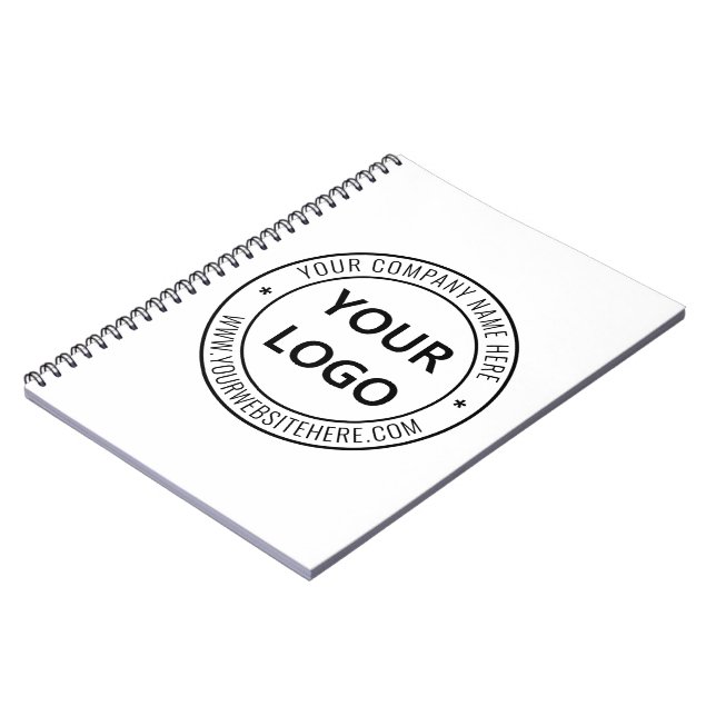 Custom Business Logo Company Stamp - Personalized  Notebook (Left Side)