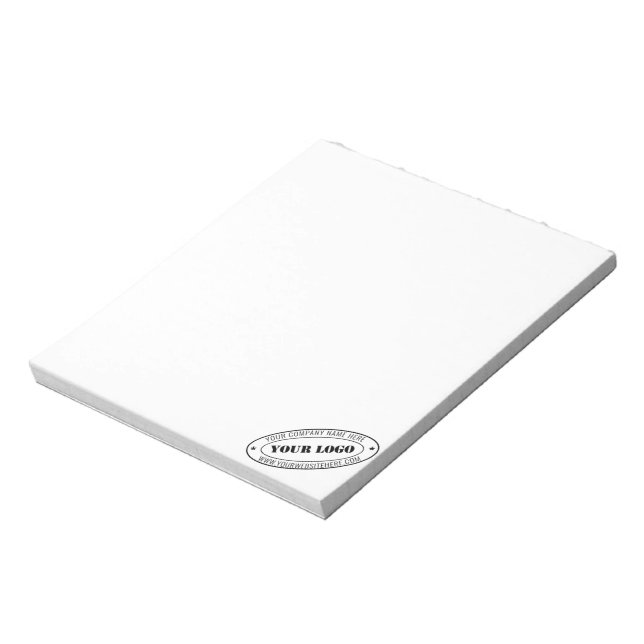 Custom Business Logo Company Stamp - Personalized  Notepad (Rotated)