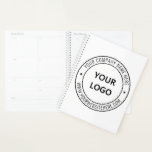 Custom Business Logo Company Stamp - Personalized  Planner<br><div class="desc">Custom Business Logo Company Stamp - Personalized Website - Text Promotional Professional Customizable Stamp Gift - Add Your Logo - Image / Name - Company / Website - Information - Resize and move or remove and add elements / text with customization tool. Choose / add your colour !</div>
