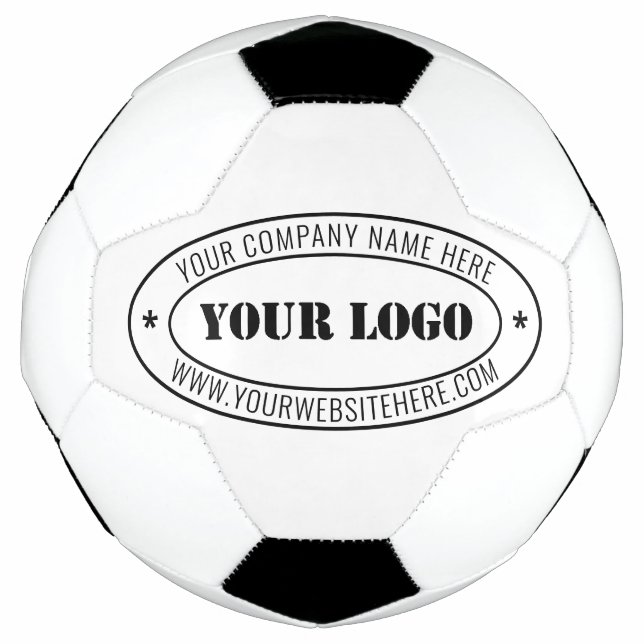 Custom Business Logo Company Stamp Personalized Soccer Ball (Front)
