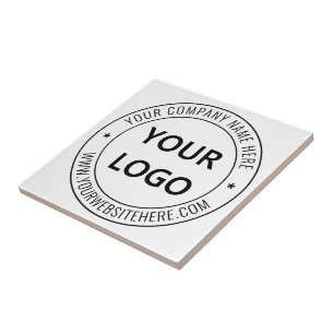 Custom Business Logo Company Stamp - Personalized  Tile