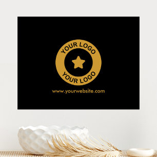 Custom Business Logo Company Website Or Slogan Canvas Print