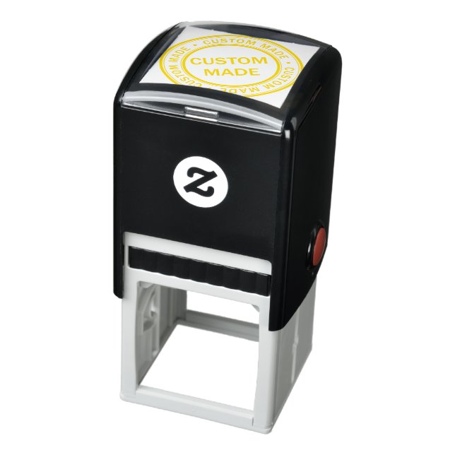 Custom Business Logo Company Yellow Self-inking Stamp (Product)