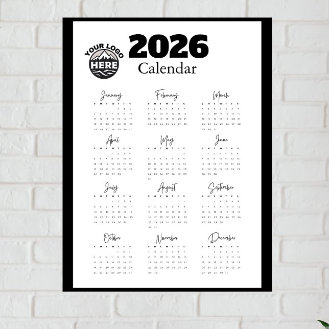 Custom Business Logo Corporate 2026 Calander  (Creator Uploaded)