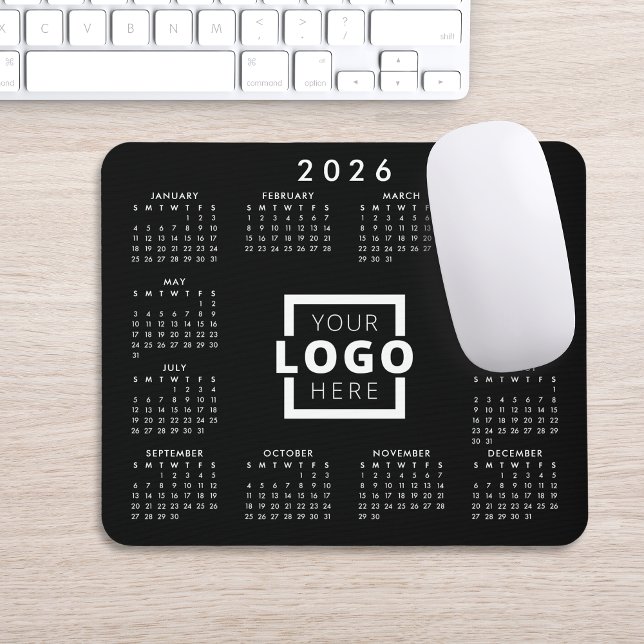Custom Business Logo Corporate 2026 Calendar Mouse Pad (Creator Uploaded)
