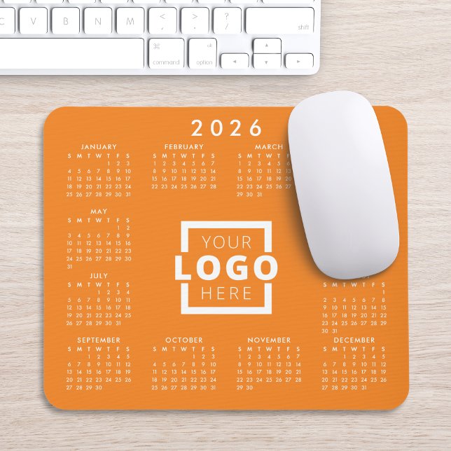 Custom Business Logo Corporate 2026 Calendar Mouse Pad (Creator Uploaded)
