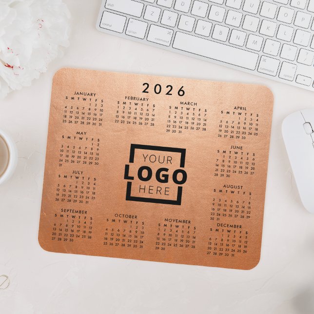 Custom Business Logo Corporate 2026 Calendar Mouse Pad (Creator Uploaded)