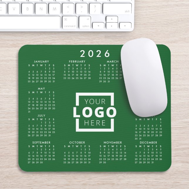 Custom Business Logo Corporate 2026 Calendar Mouse Pad (Creator Uploaded)