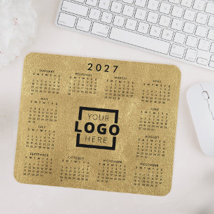 Custom Business Logo Corporate 2027 Calendar Mouse Pad