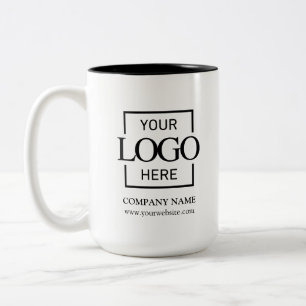 Custom Business Logo Corporate Branding Gift Two-Tone Coffee Mug