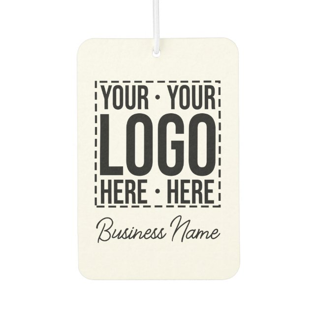 Custom Business Logo Corporate Company Modern Cool Air Freshener (Front)