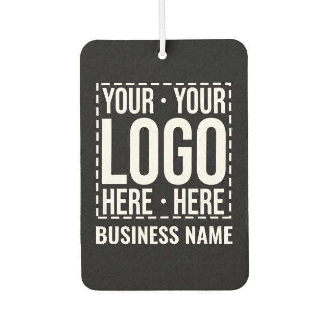 Custom Business Logo Corporate Company Modern Cool Air Freshener (Front)