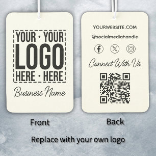 Custom Business Logo Corporate Company Modern Cool Air Freshener