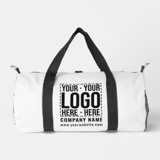 Custom Business Logo Corporate Company Modern Cool Duffle Bag