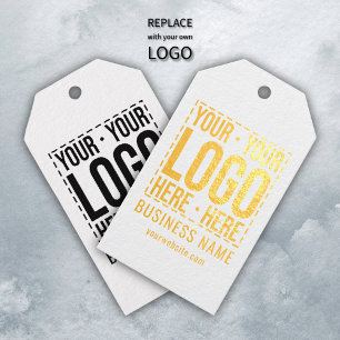 Custom Business Logo Corporate Company Modern Cool Gift Tags