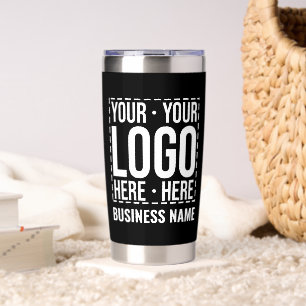 Custom Business Logo Corporate Company Modern Cool Insulated Tumbler