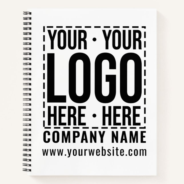 Custom Business Logo Corporate Company Modern Cool Notebook (Front)