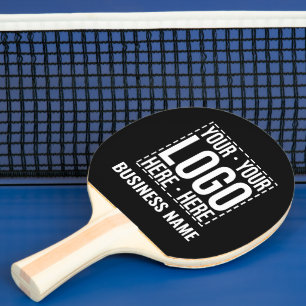 Custom Business Logo Corporate Company Modern Cool Ping Pong Paddle