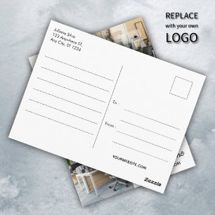 Custom Business Logo Corporate Company Modern Cool Postcard