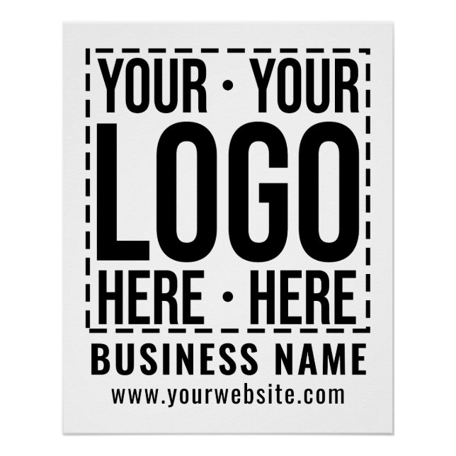 Custom Business Logo Corporate Company Modern Cool Poster (Front)